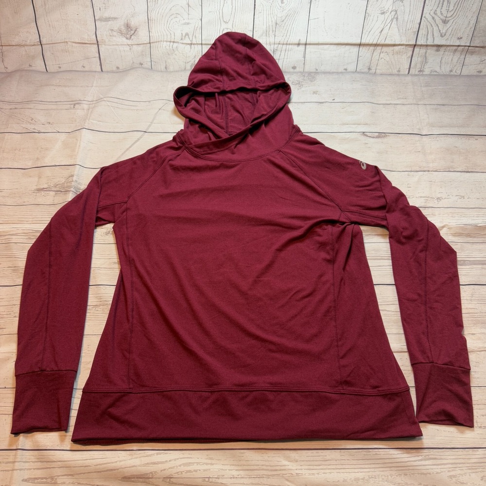 Asics Long Sleeve Lightweight High Neck Hoodie Women's Size Large